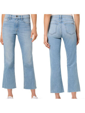 Joe’s Zahara High Waist Raw Hem Crop Bootcut Jeans